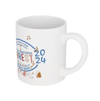 Mini mug ARMOR en porcelaine 180ml. Collection officielle Fêtes Maritimes Brest 2024