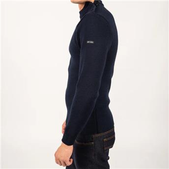 Pull marin uni Matelot en pure laine vierge SAINT JAMES Marine