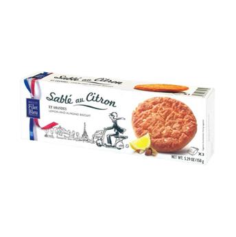 Sablé breton au citron et amandes 150g