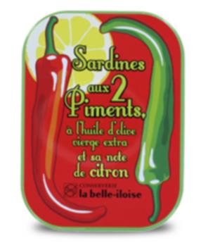 SARDINES AUX 2 PIMENTS ET CITRON 115G BELLE ILOISE