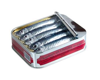 SARDINES X 5 EN CHOCOLAT BOITE 75G